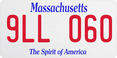 MA license plate 9LL060
