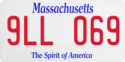 MA license plate 9LL069