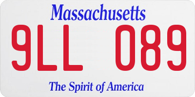 MA license plate 9LL089