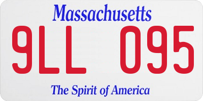 MA license plate 9LL095