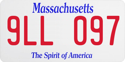 MA license plate 9LL097