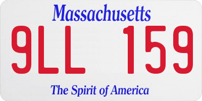 MA license plate 9LL159
