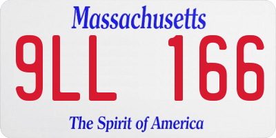 MA license plate 9LL166