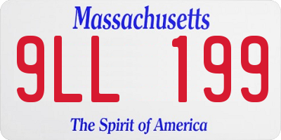 MA license plate 9LL199