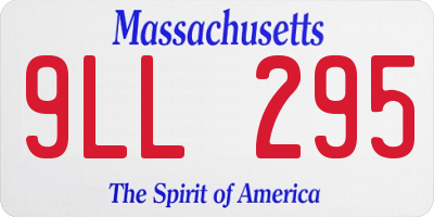 MA license plate 9LL295