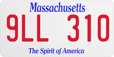MA license plate 9LL310