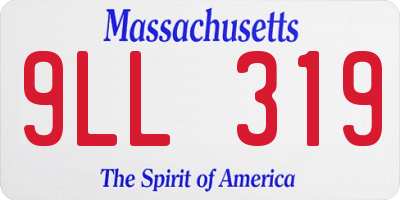 MA license plate 9LL319