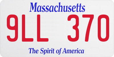 MA license plate 9LL370