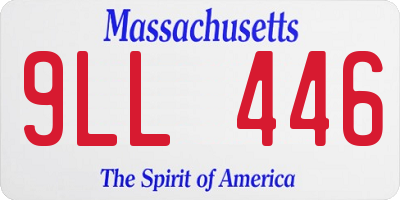MA license plate 9LL446