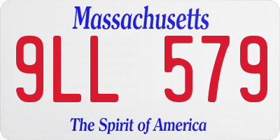 MA license plate 9LL579