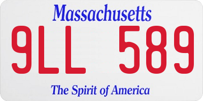 MA license plate 9LL589