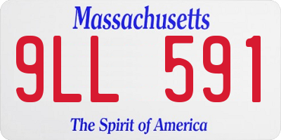 MA license plate 9LL591