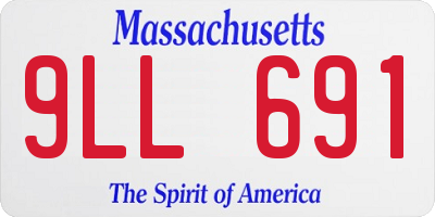 MA license plate 9LL691