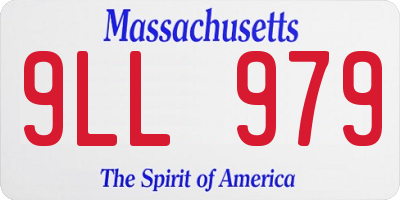 MA license plate 9LL979
