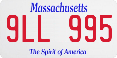 MA license plate 9LL995