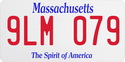 MA license plate 9LM079