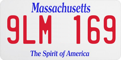 MA license plate 9LM169