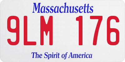 MA license plate 9LM176