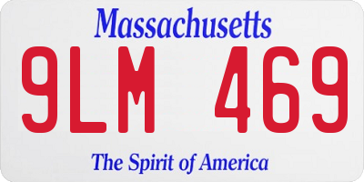 MA license plate 9LM469