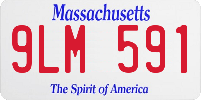 MA license plate 9LM591