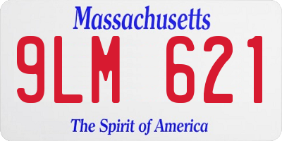 MA license plate 9LM621