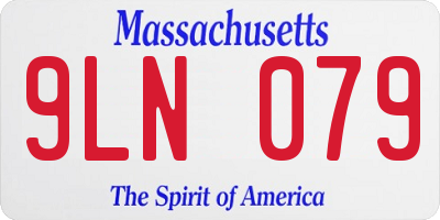 MA license plate 9LN079