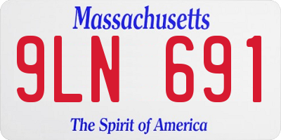 MA license plate 9LN691