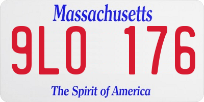 MA license plate 9LO176
