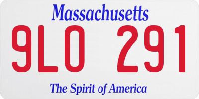 MA license plate 9LO291