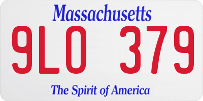 MA license plate 9LO379