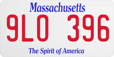 MA license plate 9LO396