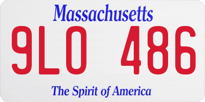 MA license plate 9LO486