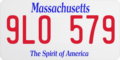 MA license plate 9LO579