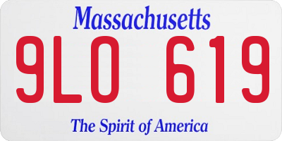 MA license plate 9LO619