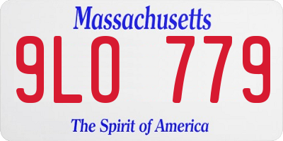 MA license plate 9LO779