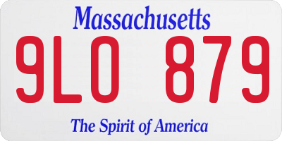 MA license plate 9LO879
