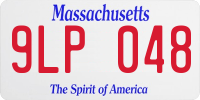 MA license plate 9LP048
