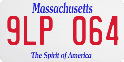 MA license plate 9LP064