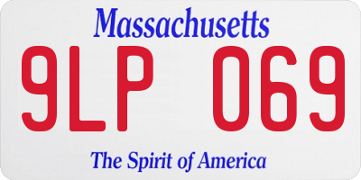 MA license plate 9LP069