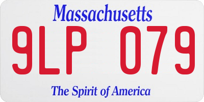 MA license plate 9LP079