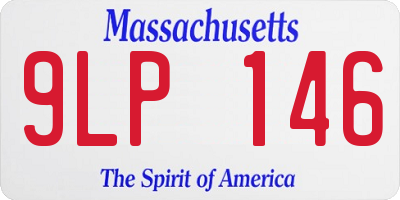 MA license plate 9LP146