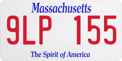 MA license plate 9LP155