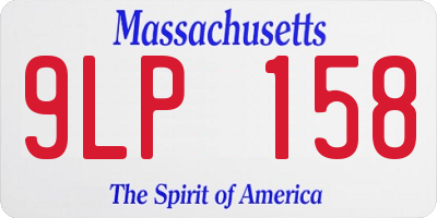 MA license plate 9LP158
