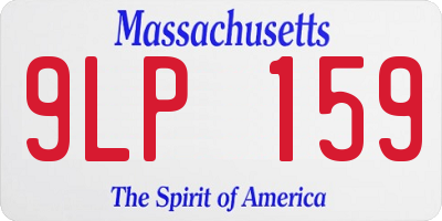 MA license plate 9LP159