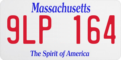 MA license plate 9LP164
