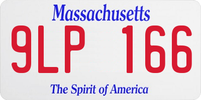 MA license plate 9LP166