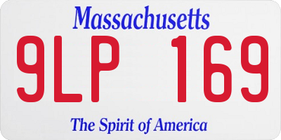 MA license plate 9LP169