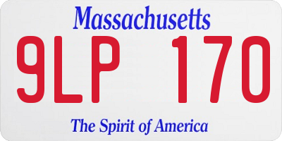 MA license plate 9LP170