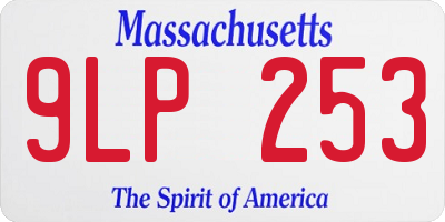 MA license plate 9LP253