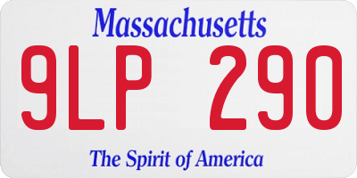 MA license plate 9LP290